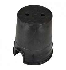 6" Round Black Valve Box
