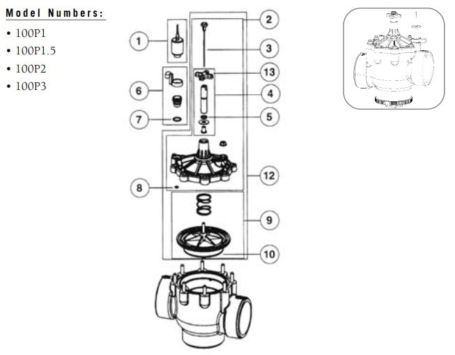 Bonnet Assembly For 100P1/100P1.5