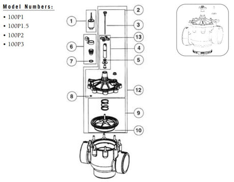 Bonnet Assembly For 100P2/100P3