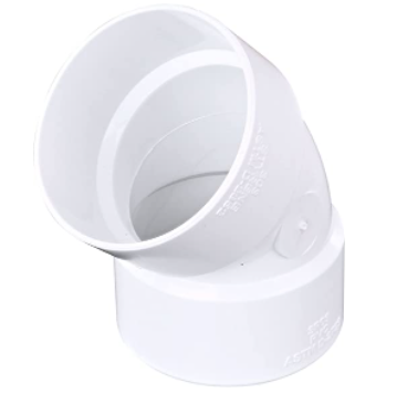 Drainage 45 Degree Elbow: Slip x Slip