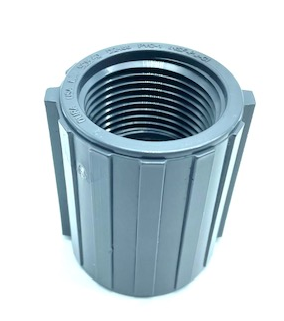 1 PVC GRAY Thr Coup:F x F