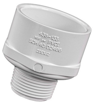 1 x 1 1/2 MPT x Slip Sch40