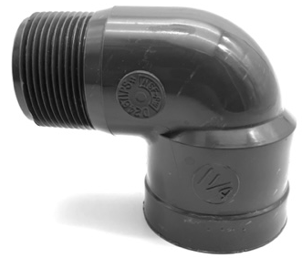 SCH 80 90 degree Street Elbow: MIPT x FIPT