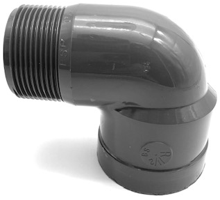 SCH 80 90 degree Street Elbow: MIPT x FIPT