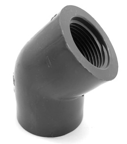 SCH 80 45 Degree Elbow: FIPT x FIPT