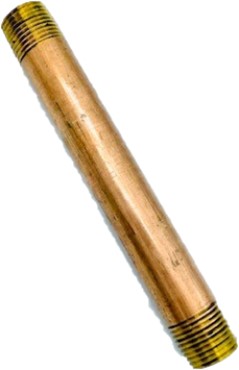 1/2" Brass Nipples 2" to 12" Long
