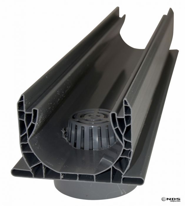 2' Spee-D Channel Drain with 4" Bottom Outlet