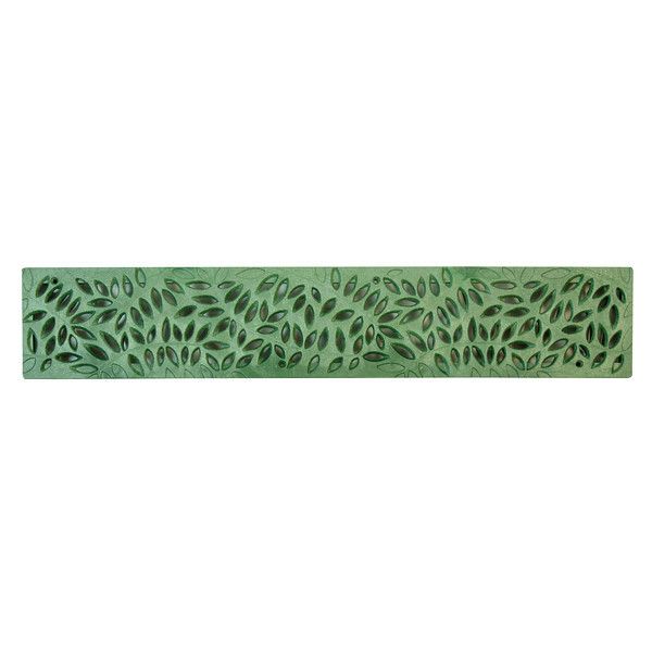 2' Botanical Green Spee-D Channel Drain Grate