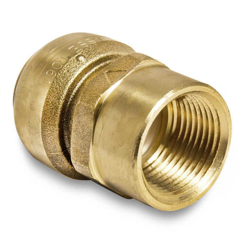 Female Adapter: Brass Push Fit