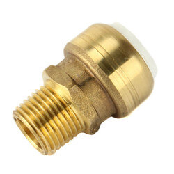 Male Adapter: Brass Push Fit