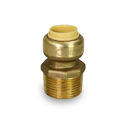 Male Adapter: Brass Push Fit