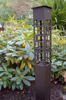 Textured Bronze Path light