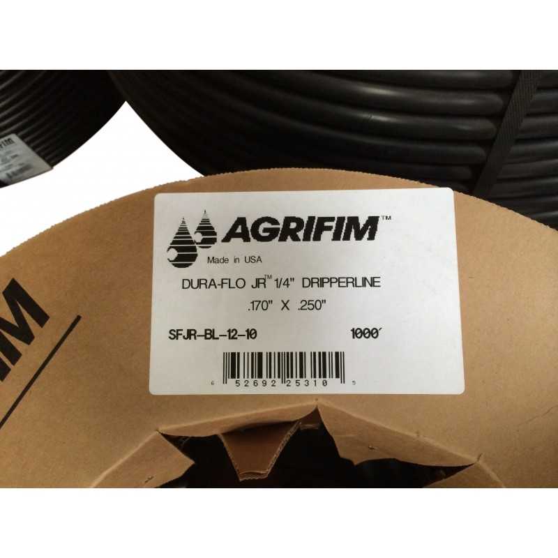 1/4" Dripline, 1/2 GPH, 12" Spacing