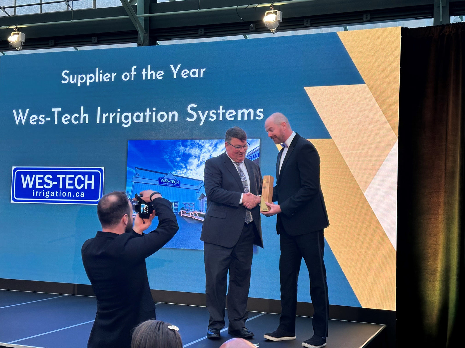 Wes-Tech Irrigation Wins ﻿Best Supplier Award