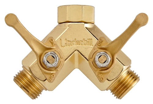 2 Way Brass PowerFlow Hose Splitter