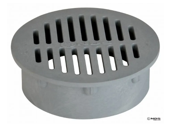 Gray Round Grate