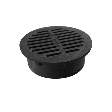 6" Black Round Grate