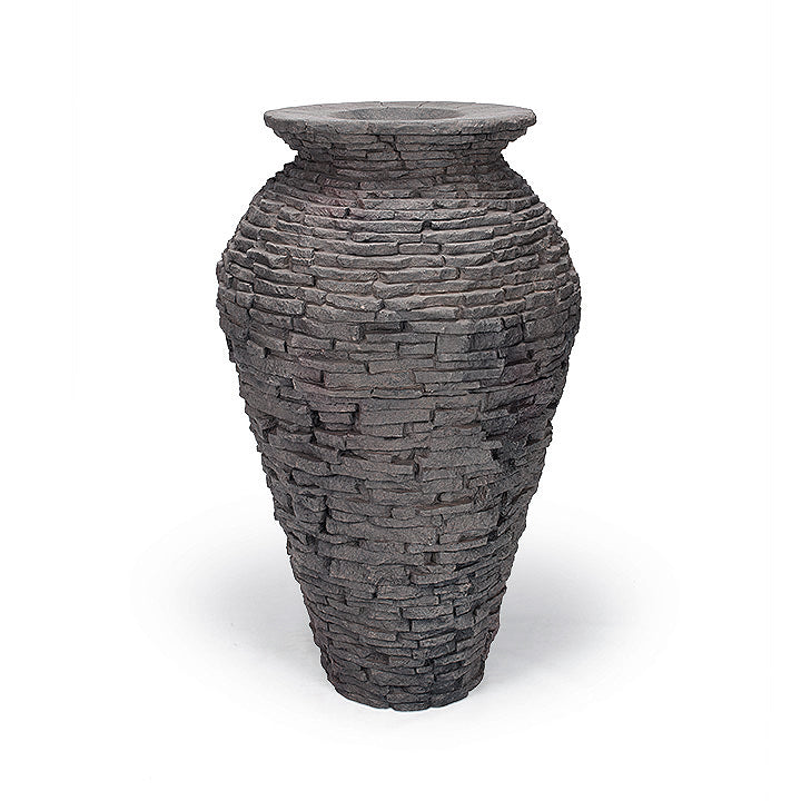 Stacked Slate Urn - Medium