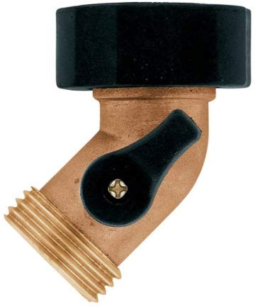 3/4" x 3/4" Hose Brass Gooseneck Shut-off Valve