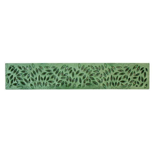 2' Botanical Green Spee-D Channel Drain Grate