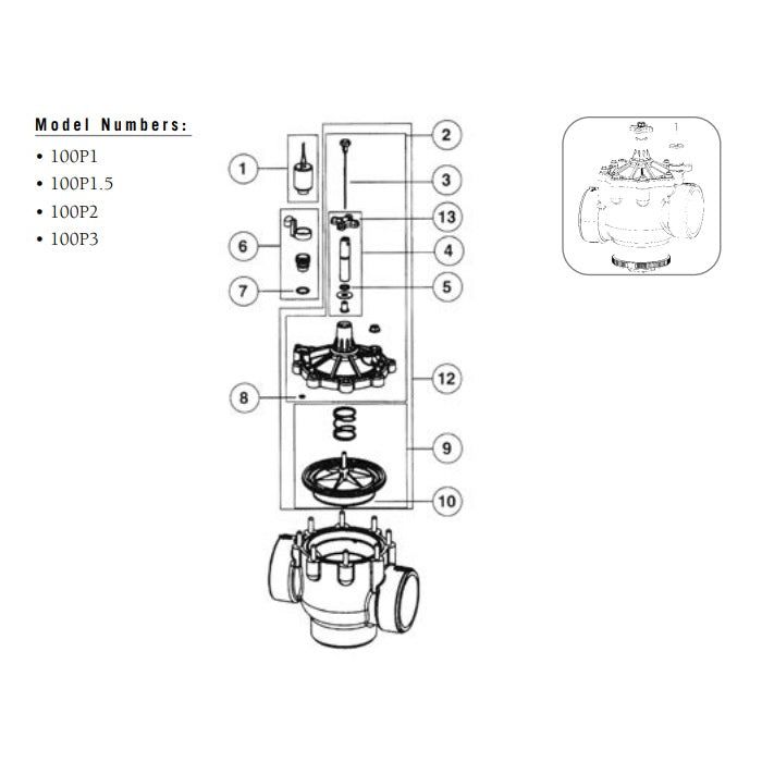 Bonnet Assembly For 100P2/100P3