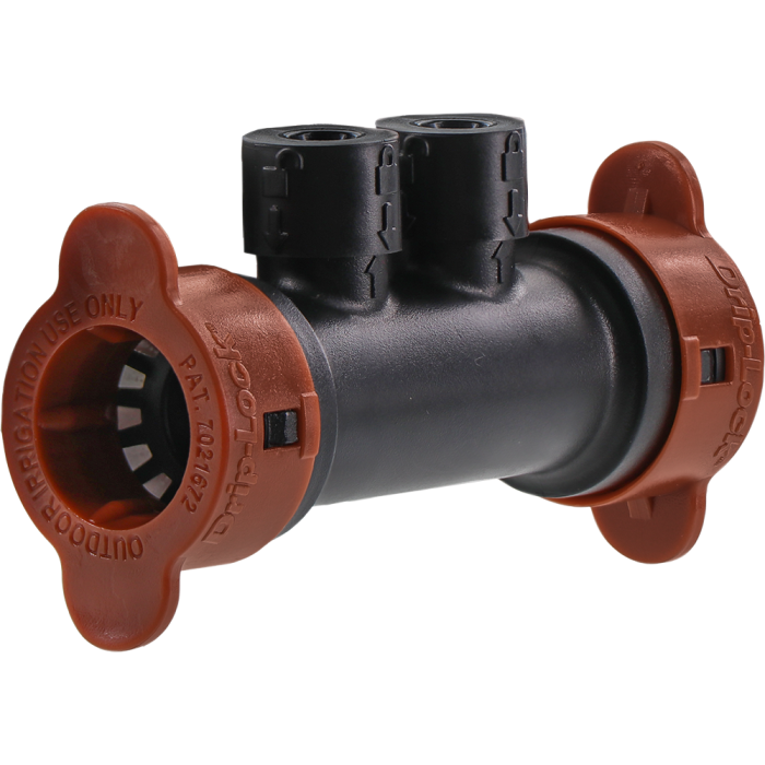 1/2" x 1/2" Drip-Lock x Dual 1/4"