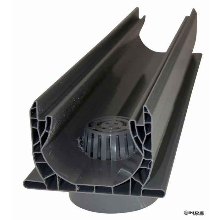 2' Spee-D Channel Drain with 4" Bottom Outlet