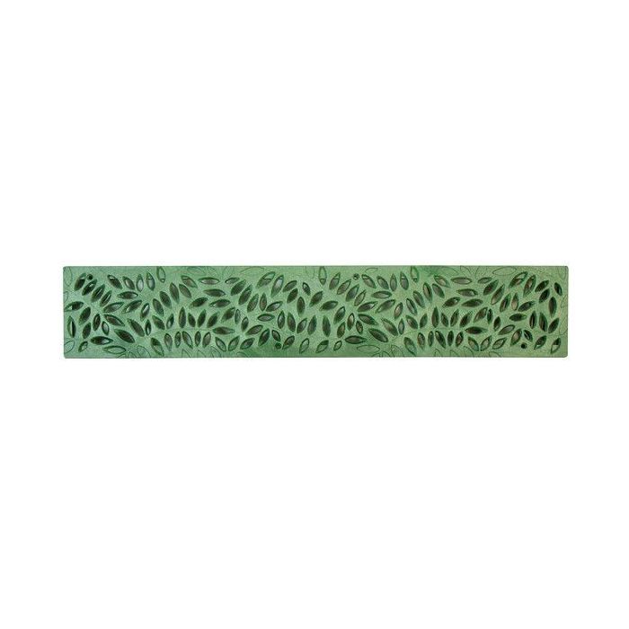 2' Botanical Green Spee-D Channel Drain Grate