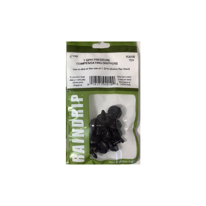 1 GPH Pressure Compensating Drippers