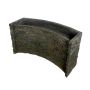 Stacked Slate Spillway Wall