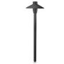 BALI ALUMINUM CHINA-HAT PATHLIGHT BLACK Drop In -  Stake included - DA490112-BLK