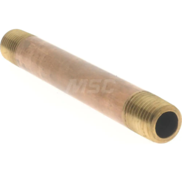 1/4" Brass Nipple 4" Long