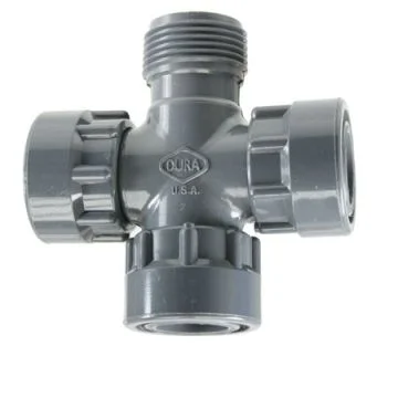 1" x 1" x 1" x 1" Dura Manifold Cross