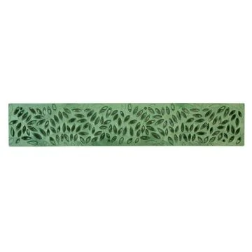 2' Botanical Green Spee-D Channel Drain Grate