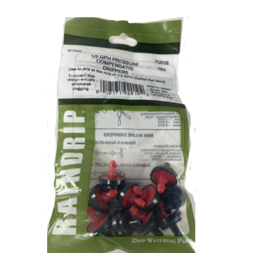 1/2 GPH P/C Drippers 10/CARD