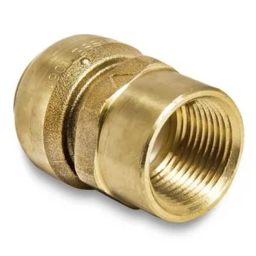 Female Adapter: Brass Push Fit
