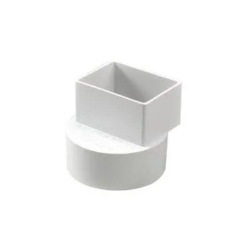 Drainage Downspout Adapter Offset: Slip x Downspout