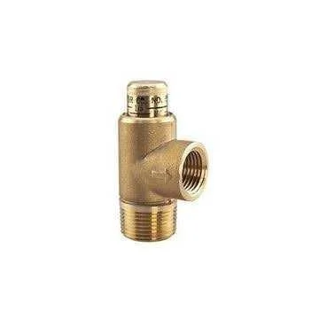 1/2" No Lead Brass Relief Valve 100 PSI