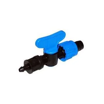 Drip Tape Spin Lock Valve x 1/4" Barb