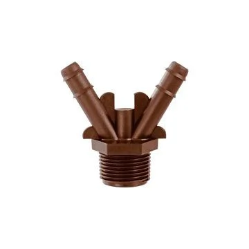 12mm Insert x  3/4" Male 2-Way Adapter